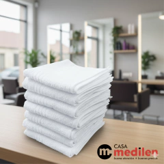TOALLAS BLANCAS DE PELUQUERIA 45X80 - LUTUFYAN - ART. 7781 - Casa Medilen || Venta por Mayor  de Blanquería, Lencería y Ropa de Cama