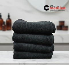 TOALLAS NEGRAS PARA PELUQUERIA 45X80 - LUTUFYAN - ART. 7782 - Casa Medilen || Venta por Mayor  de Blanquería, Lencería y Ropa de Cama