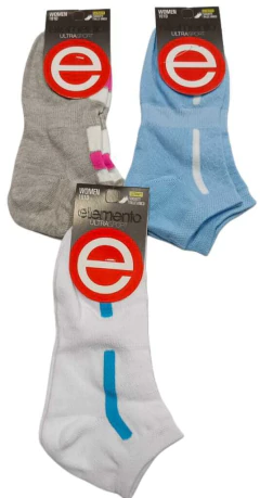 ZOQUETES DE DAMA CORTO LISO/ESTAMPAD0 ELEMENTO x Docena - Art. 101 - Casa Medilen || Venta por Mayor  de Blanquería, Lencería y Ropa de Cama