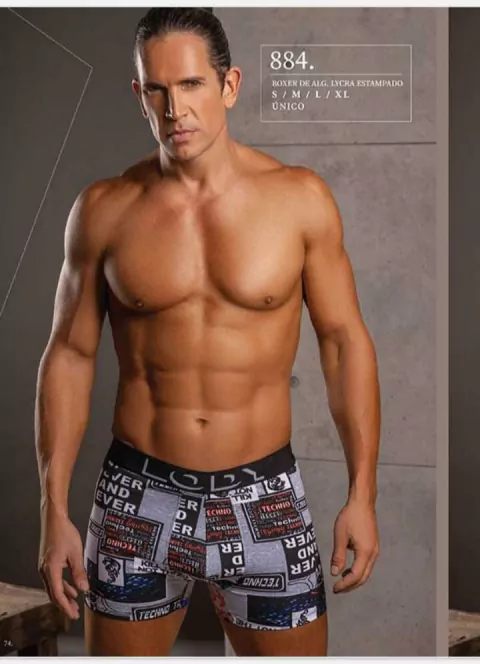 BOXER ALGODON Y LYCRA ESTAMPADO - LODY - ART: 884