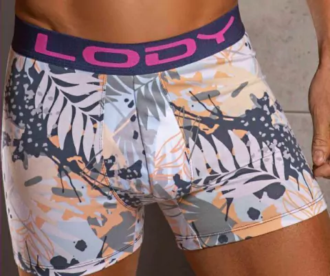 BOXER HOMBRE ALG&LYC ESTAMP. FLORES TALLE 3XL - LODY - ART. 896