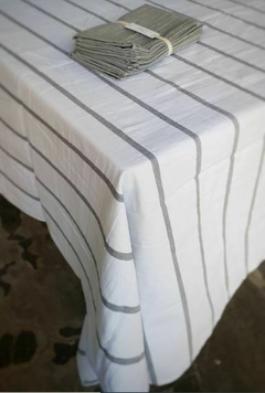 MANTEL RAYADO TUSOR 1,45X2,45 - MANTRA - ART. 1