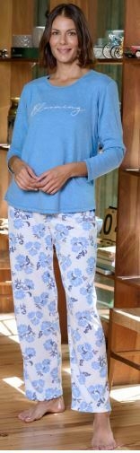 PIJAMA MANGA LARGA DAMA BLOOMING - MARIENE - ART. 2440 - comprar online