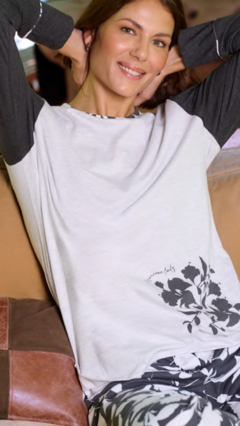 PIJAMA DE DAMA JERSEY ESTAMPADO - MARIENE - ART. 2447 - comprar online