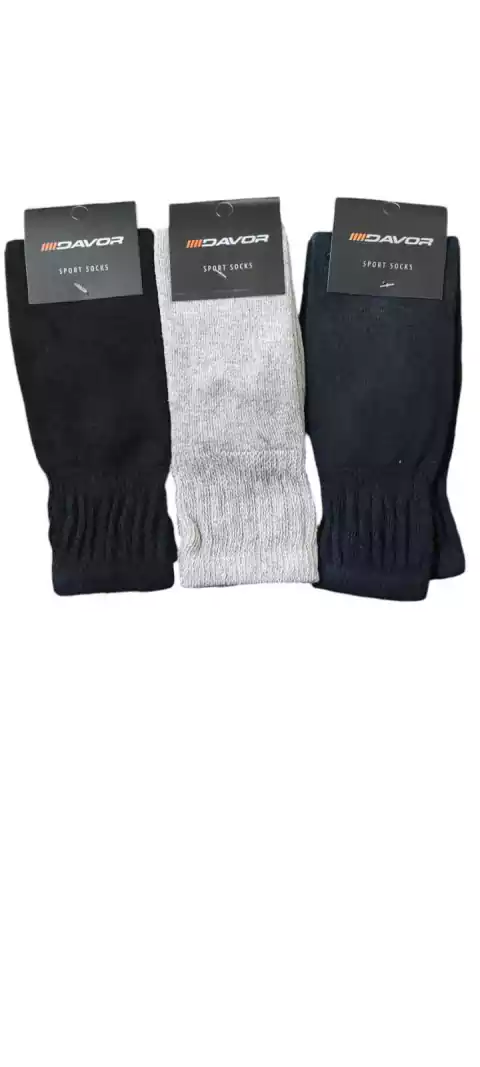 MEDIA DE TOALLA ABUCHONADA PACK POR DOCENA - DAVOR - ART. 1703