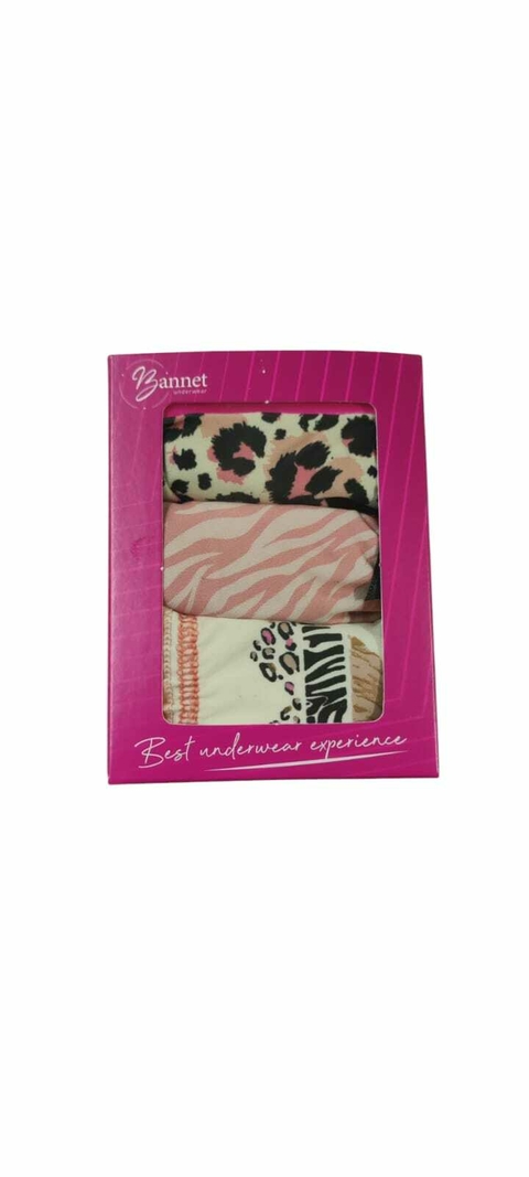 PACK X3 COLA-LESS MICROFIBRA ESTAMPADO - BANNET - ART. 188