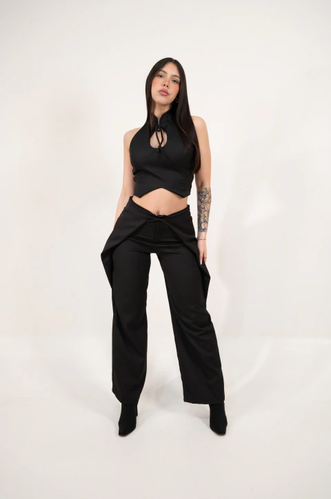 ELSA - PANTALON SASTRERO FALDON PARA ATAR