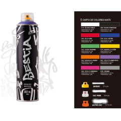 Pintura en Aerosol Bajo Presión "BESTIA" 392ml | MATE - KITCH TECH