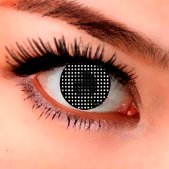 Lentes de Contacto FX Anime Fantasia Cosplay Red Negra Marco Negro CL241