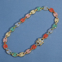 Cadena Cubana con Strass Pig Nose Style 4 - 18 inch - comprar online