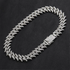 Cadena Cubana con Strass Thorns Style 9 - 24 inch en internet