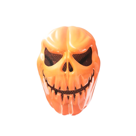 Mascara Naranja Calabaza Craneo pvc