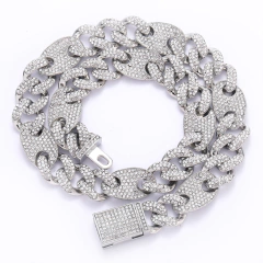 Cadena Cubana con Strass Diamond Rhinestone Style 3 - 24 inch - comprar online