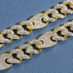 Cadena Cubana con Strass Diamond Rhinestone Style 3 - 24 inch - KITCH TECH