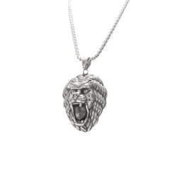 Cadena con dije Acero inoxidable Leon