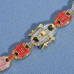 Cadena Cubana con Strass Pig Nose Style 4 - 18 inch - KITCH TECH