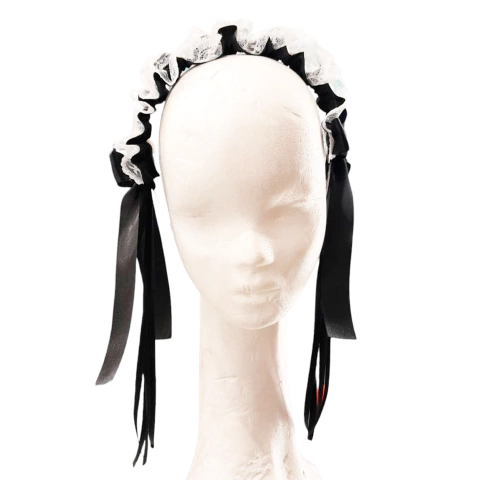 Vincha Orejas Lolita Moños Negra