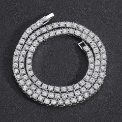 Cadena Tennis Piedra Strass Dorada Plateada Hip Hop Trap 51 3mm - 18 Inch en internet