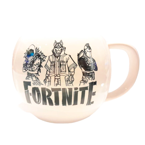 Taza Fortnite Logo Personajes