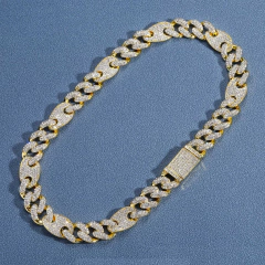 Cadena Cubana con Strass Diamond Rhinestone Style 3 - 24 inch - comprar online