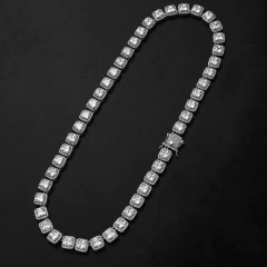 Cadena de strass cuadrada con Strass ZIRCON -24 inch - Baño oro 14 kl - u$120 - MOD11 - comprar online