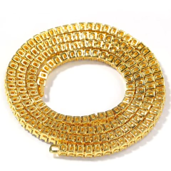 Cadena Tennis Piedra Strass Dorada Plateada Hip Hop Trap 50 - 18 Inch - comprar online