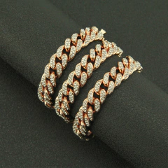 Cadena Cubana con Strass American Hip Hop Style 6 - 24 inch - buy online