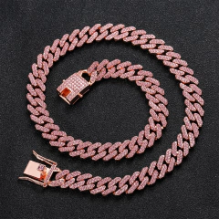 Cadena Cubana con Strass Iced Out Rhinestone Style 10 - 24 inch - online store