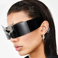 Anteojos de Sol Visor Corazon Cyberpunk Dark Metal A008 - tienda online
