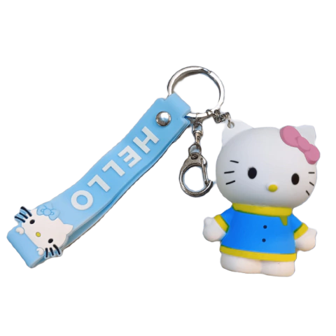 Encendedor Llavero Forma Hello Kitty Azul
