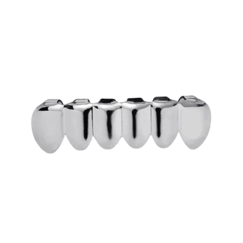 Parrilla para dientes Grillz plateado parte inferior