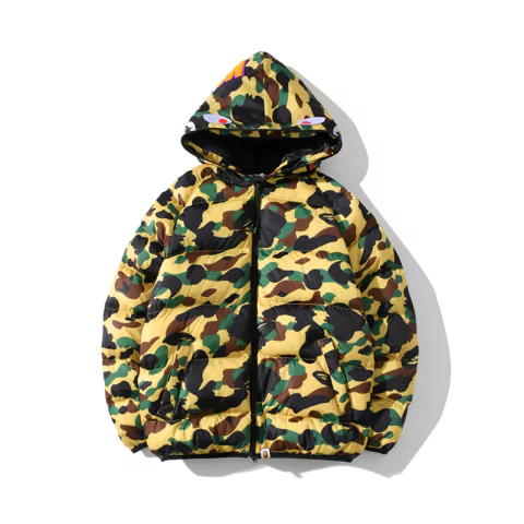 Campera BAPE Puff Jacket Shark Hoodie Camo Wind Stopper - 300 USD