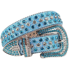 Cinto Cinturon Cowboy Bb Belt Hebilla Strass Trap Modelo 34
