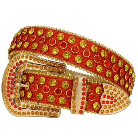 Cinto Cinturon Cowboy Bb Belt Hebilla Strass Trap Modelo 32