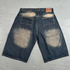 Bermuda Jean Baggy OG Cholo Azul Oscuero - comprar online