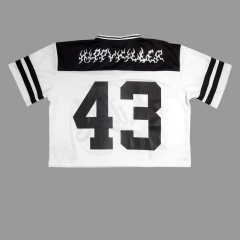 Casaca Americana Boxy Fit Blanca - comprar online