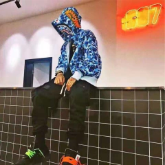 Campera Hoodie BAPE ABC Full Zip Shark Camo Blue (AAA) - 220 USD - KITCH TECH