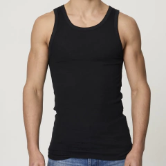 Remera Musculosa Morley Fit Negra - comprar online