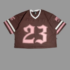 Casaca Futbol Americano Algodón Jersey Marron - comprar online