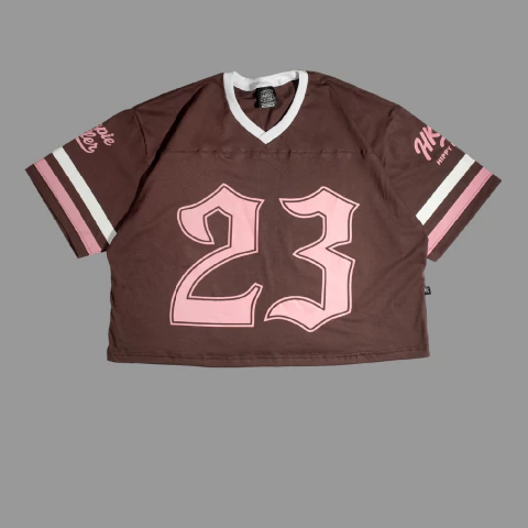 Casaca Futbol Americano Algodón Jersey Marron - comprar online