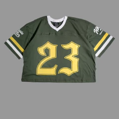 Casaca Futbol Americano Algodón Jersey Verde - comprar online