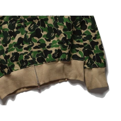 Campera Hoodie BAPE Full Zip Shark Camo Green Militar - 220USD