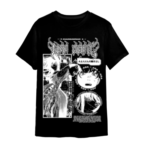 Remera Oversize Asa Yoru ChainsawMan Negra
