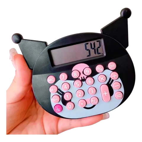 Calculadora Kuromi Solar Escolar Sanrio Con Tapa
