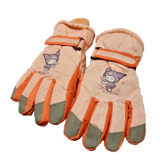 Guantes De Invierno Nieve Kuromi Sanrio para niños - Rosa en internet