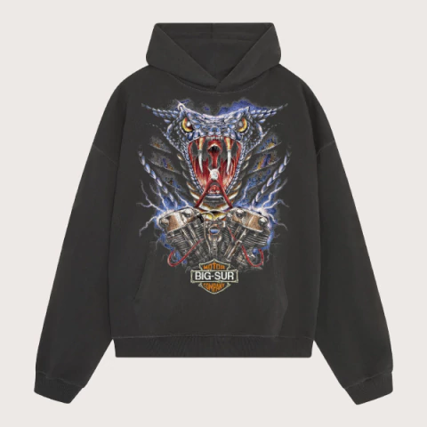 Buzo Hoodie Crop Cobra Motors BOXY FIT