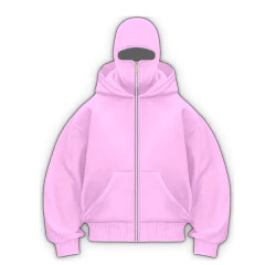 Buzo Hoodie Zip Code Balaclava Full Pink - comprar online