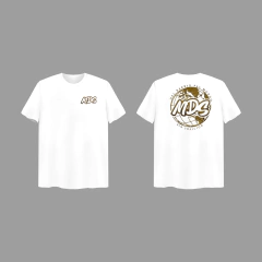 REMERA BLANCA DEL MUNDO DORADA (EDICION LIMITADA)