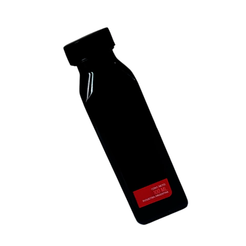 Tinta para squeezer recargable permanente color negro. 100cc