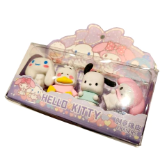 Pack Gomas Sanrio Kitty Kuromi Personajes